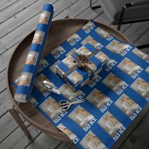 Funny Cat Meme No Ice Wrapping Paper Roll Subtle FDT Political Satire Satirical Humor TS10 Blue Print Your Wear