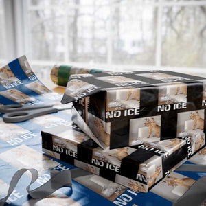 Funny Cat Meme No Ice Wrapping Paper Roll Subtle FDT Political Satire Satirical Humor TS10 Black Print Your Wear