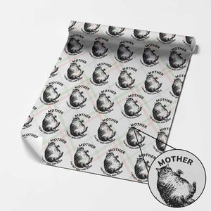 Funny Cat Mother I Am But Skin And Bone Wrapping Paper Roll TS11 Christmas Plaid Print Your Wear