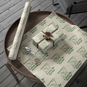 Funny Cat Sometimes I Just Be Fartin Wrapping Paper Roll Pet Lover TS12 Beige Print Your Wear