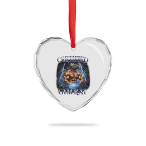 Funny Certified Gym Rat Heart Crystal Glass Ornament Fitness Bodybuilding Gym Lovers Meme TS11 Print Your Wear