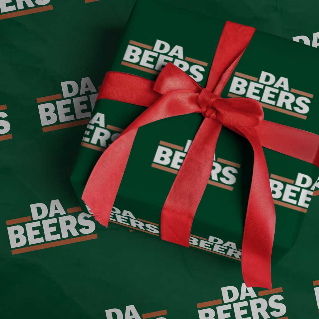 Funny Chicago Beer Lover Wrapping Paper Roll Beer Day Drinking Party TS11 Green Print Your Wear