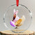 Funny Chicken Bunny Crystal Glass Ornament Happy Easter Eggs Farm TS02 Transparent Glass 3'' Circle Print Your Wear