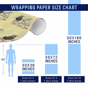 Funny Chicken Bunny Ears Wrapping Paper Roll Not Our Job Easter Gift TS12 Print Your Wear
