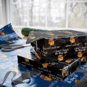 Funny Chicken Nug Life Wrapping Paper Roll The Nug Life Chose Me TS12 Black Print Your Wear