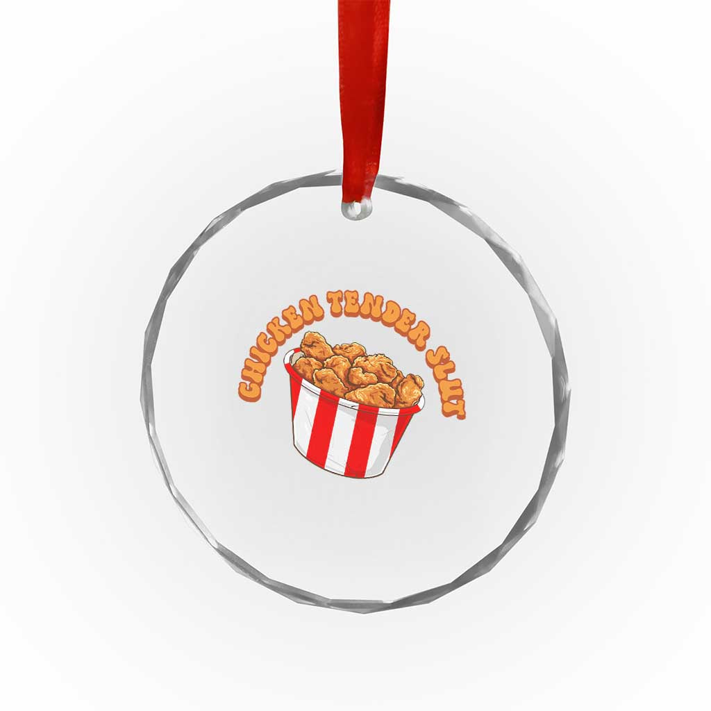 Funny Chicken Tender Slut Crystal Glass Ornament Tendies Bucket TS02 Print Your Wear