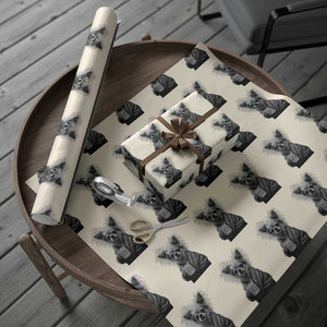 Funny Chihuahua Coffee Lover Wrapping Paper Roll Do Not Talk To Me Yet TS12 Beige Print Your Wear