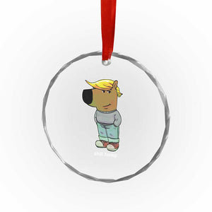 Funny Chill Trump Viral Meme Crystal Glass Ornament - Print Your Wear