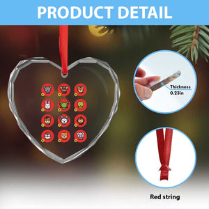 Funny Chinese New Year Zodiac Animals Heart Crystal Glass Ornament TS11 Print Your Wear
