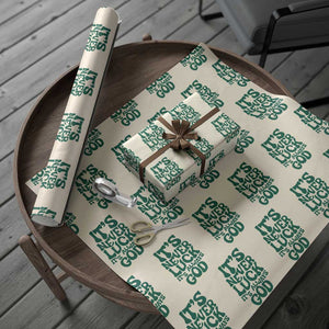 Funny Christian Faith Wrapping Paper Roll It's Never Luck It's Always God TS02 Beige Print Your Wear