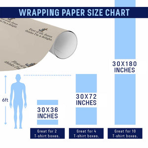 Funny Christian Raccoon Wrapping Paper Roll Sarcastic Jesus Thinks I'm A Delight TS14 Print Your Wear