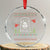 Funny Christian Xmas Crystal Glass Ornament Birthday Boy Jesus God Xmas Tree Angels TS11 Transparent Glass 3'' Circle Print Your Wear