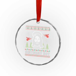 Funny Christian Xmas Crystal Glass Ornament Birthday Boy Jesus God Xmas Tree Angels TS11 Print Your Wear