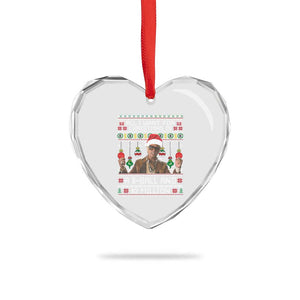 Funny Christmas Billy Meme Heart Crystal Glass Ornament All I Want For Christmas Is A 8 Ball And 2 Million Dollars TS11 Print Your Wear