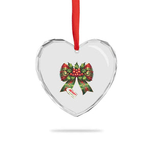 Funny Christmas Bow Present Costume Heart Crystal Glass Ornament TS09 Print Your Wear