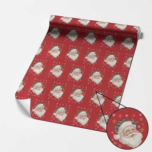 Funny Christmas Cajun Louisiana Santa Papa Noel Wrapping Paper Roll TS11 Red Print Your Wear
