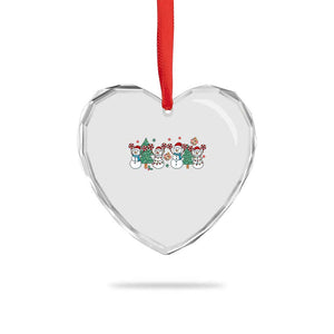 Funny Christmas Cheer Gift Heart Crystal Glass Ornament Santa Snowman Cheerleaders TS12 Print Your Wear
