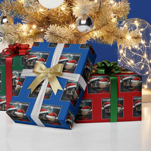 Funny Christmas Couple Wrapping Paper Roll Italian Brainrot Meme TS14 Print Your Wear