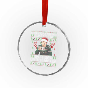 Funny Christmas Crime Drama Crystal Glass Ornament I Like People The Way I Like My Tea In A Bag Under Water TS11 Print Your Wear