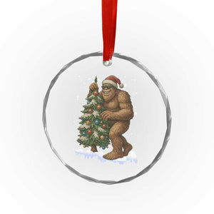 Funny Christmas Crystal Glass Ornament Bigfoot Decorating Xmas Tree Gift TS12 Print Your Wear