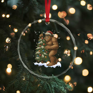 Funny Christmas Crystal Glass Ornament Bigfoot Decorating Xmas Tree Gift TS12 Print Your Wear