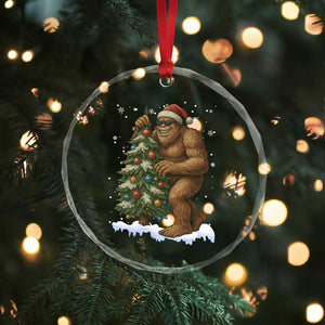 Funny Christmas Crystal Glass Ornament Bigfoot Decorating Xmas Tree Gift TS12 Print Your Wear