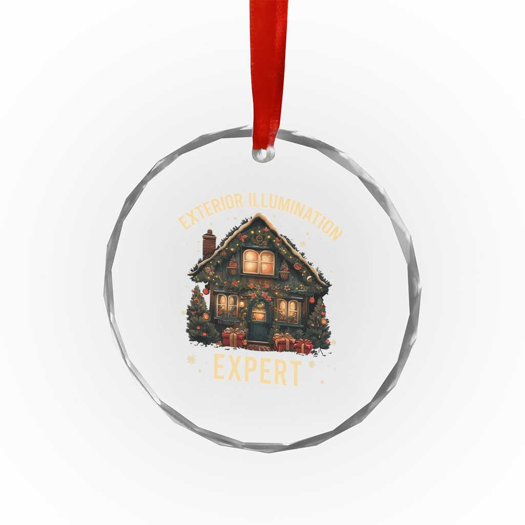 Funny Christmas Crystal Glass Ornament Exterior Illumination Expert Xmas Lights Home Decor TS02 Print Your Wear