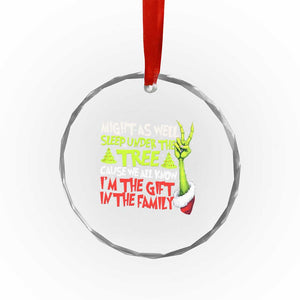 Funny Christmas Crystal Glass Ornament I'm The Gift Kids Pajamas Girls Boys TS10 Print Your Wear
