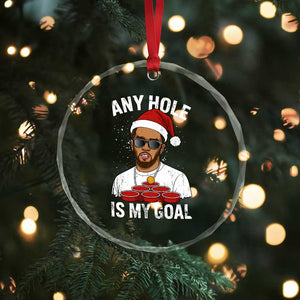 Funny Christmas Diddy Crystal Glass Ornament Any Hole is My Goal TS10 Print Your Wear