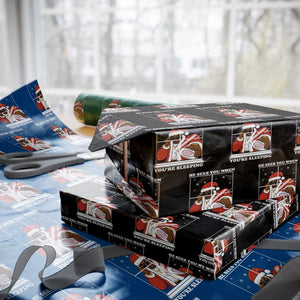 Funny Christmas Diddy Wrapping Paper Roll He Sees You When Youre Sleeping Dirty Ugly Xmas TS10 Black Print Your Wear