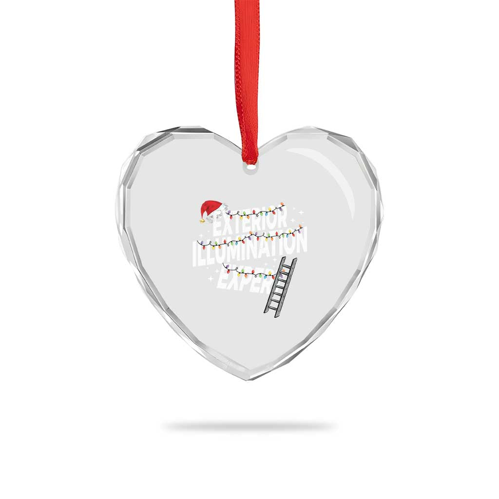 Funny Christmas Exterior Illumination Expert Heart Crystal Glass Ornament Xmas Lights Decorator TS11 Print Your Wear