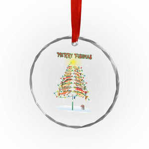 Funny Christmas Fishing Crystal Glass Ornament Merry Fishmas Fish Xmas Tree Star TS11 Print Your Wear