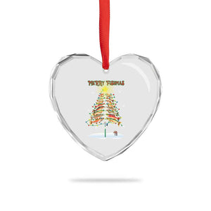 Funny Christmas Fishing Heart Crystal Glass Ornament Merry Fishmas Fish Xmas Tree Star TS11 Print Your Wear