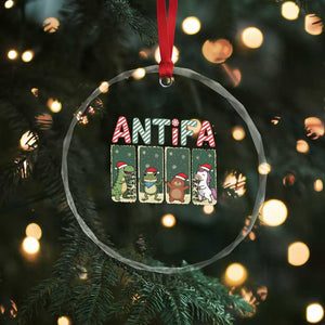 Funny Christmas Frogtifa Crystal Glass Ornament Portland Resist Frog Protest TS12 Print Your Wear