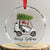 Funny Christmas Golf Crystal Glass Ornament Snowman Driving Golf Cart Merry Golfmas TS12 Transparent Glass 3'' Circle Print Your Wear