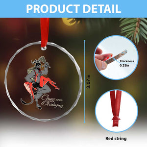 Funny Christmas Gruss Vom Krampus Crystal Glass Ornament TS09 Print Your Wear