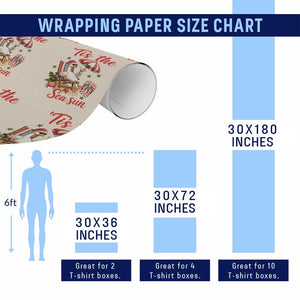 Funny Christmas In July Goose Wrapping Paper Roll Tropical Summer Beach Party