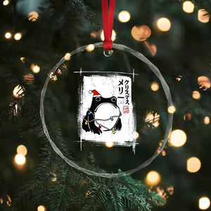 Funny Christmas Japanese Crystal Glass Ornament Santa Frog Ukiyoe Art TS11 Print Your Wear