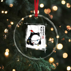 Funny Christmas Japanese Crystal Glass Ornament Santa Frog Ukiyoe Art TS11 Print Your Wear