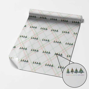 Funny Christmas LGBT Wrapping Paper Roll Merry And Pride Rainbow Xmas Tree TS11 Christmas Plaid Print Your Wear