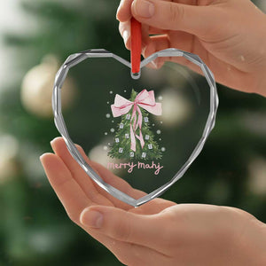 Funny Christmas Mahjong Heart Crystal Glass Ornament Merry Mahj Xmas Tree Gambling Chinese Game TS11 Print Your Wear