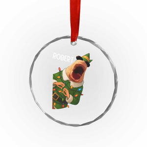 Funny Christmas Marcus The Worm Robert Xmas Elf Crystal Glass Ornament TS11 Print Your Wear