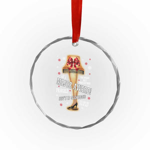 Funny Christmas Movie Crystal Glass Ornament It Is A Major Award Fragile Italian Leg Lamp TS11 Print Your Wear