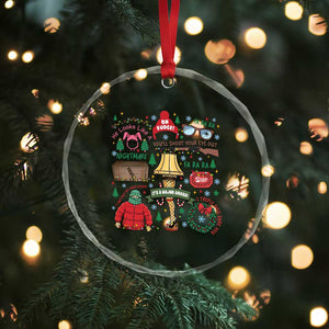Funny Christmas Movie Crystal Glass Ornament Oh Fudge Bunny Pajama Italian Leg Lamp TS11 Print Your Wear