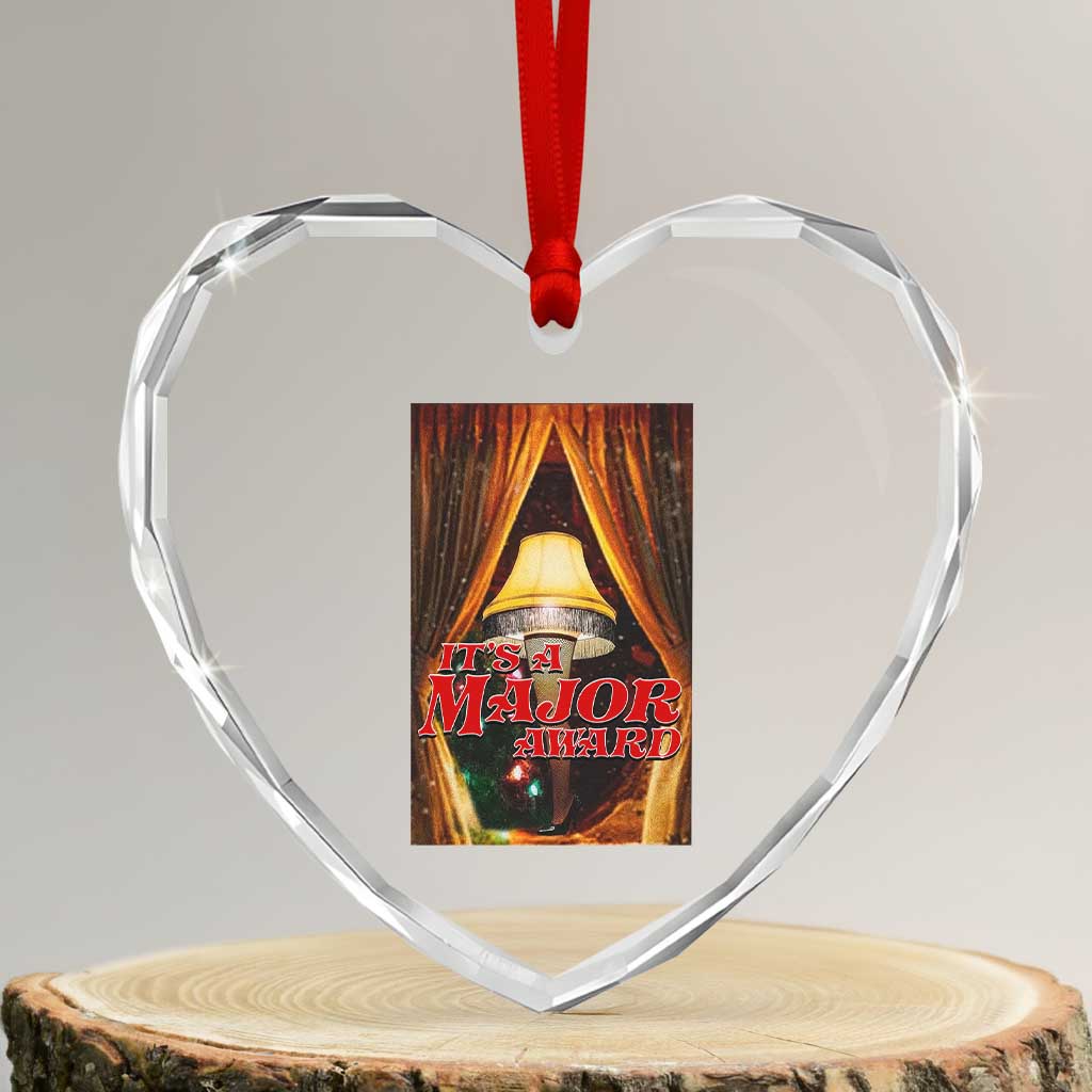 Funny Christmas Movie It Is A Major Award Heart Crystal Glass Ornament Italian Leg Lamp TS11 Transparent Glass 3'' Heart Print Your Wear