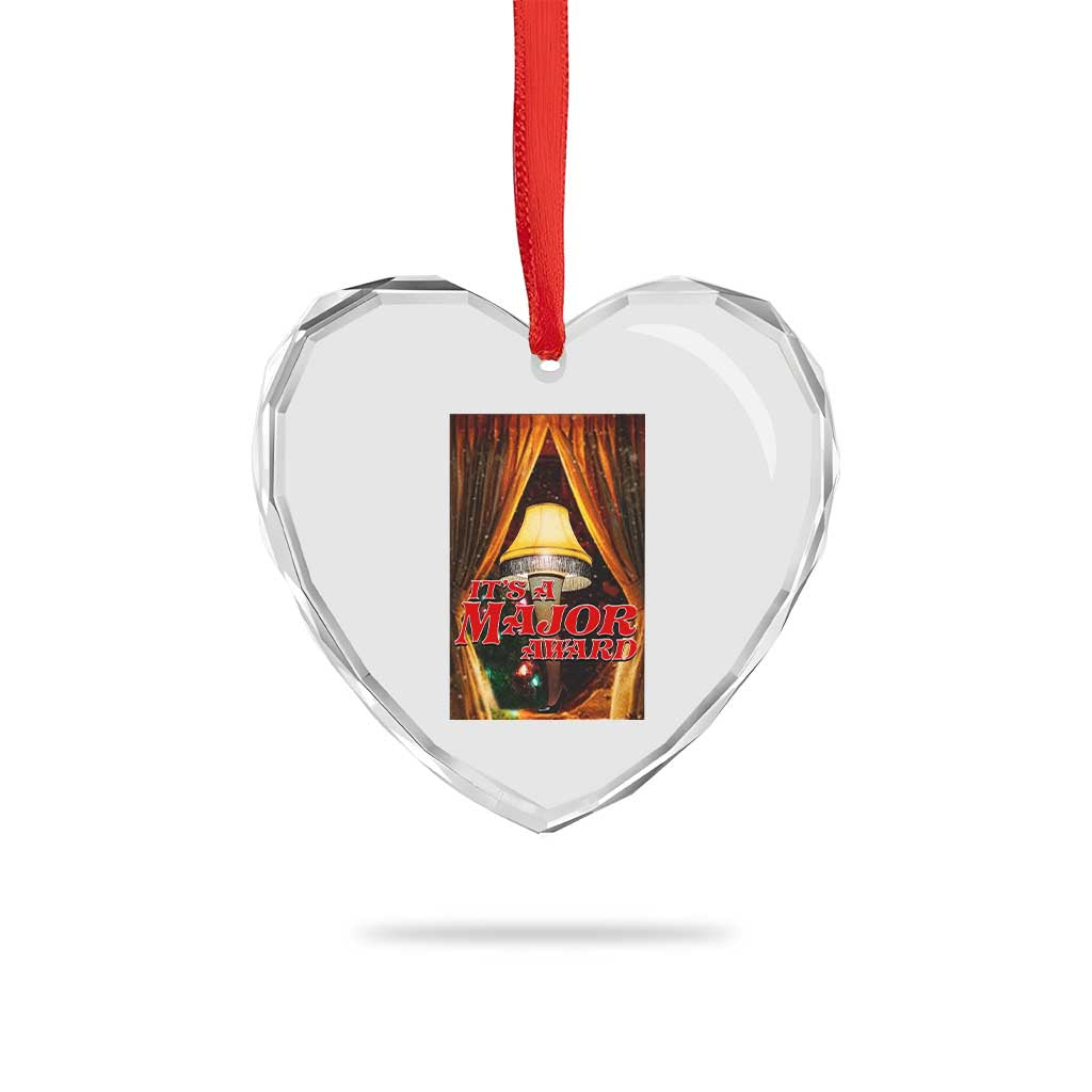 Funny Christmas Movie It Is A Major Award Heart Crystal Glass Ornament Italian Leg Lamp TS11 Print Your Wear