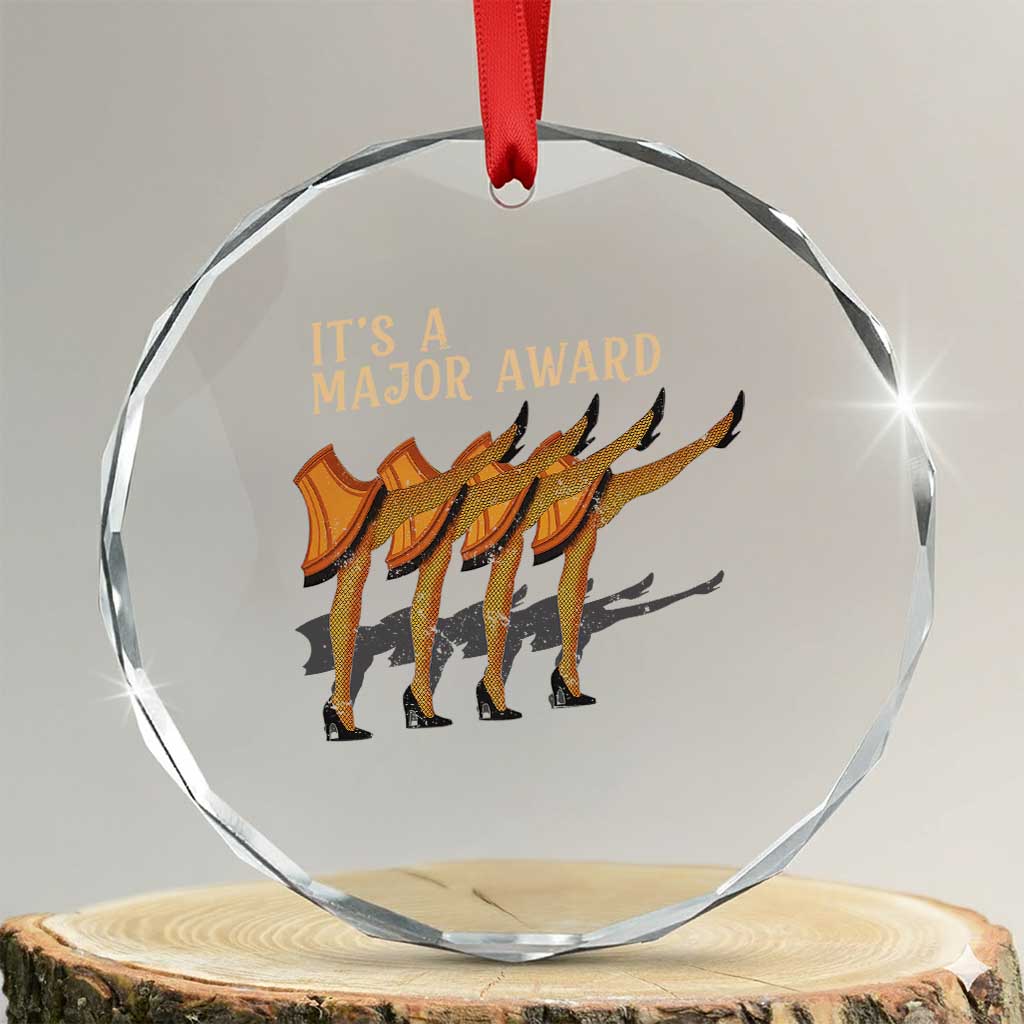 Funny Christmas Movie It's A Major Award Crystal Glass Ornament Italian Leg Lamp TS11 Transparent Glass 3'' Circle Print Your Wear