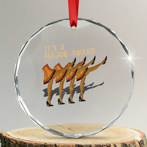 Funny Christmas Movie It's A Major Award Crystal Glass Ornament Italian Leg Lamp TS11 Transparent Glass 3'' Circle Print Your Wear