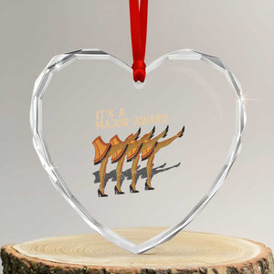 Funny Christmas Movie It's A Major Award Heart Crystal Glass Ornament Italian Leg Lamp TS11 Transparent Glass 3'' Heart Print Your Wear
