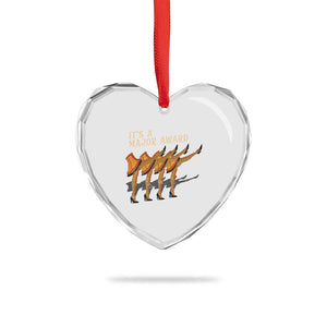 Funny Christmas Movie It's A Major Award Heart Crystal Glass Ornament Italian Leg Lamp TS11 Print Your Wear